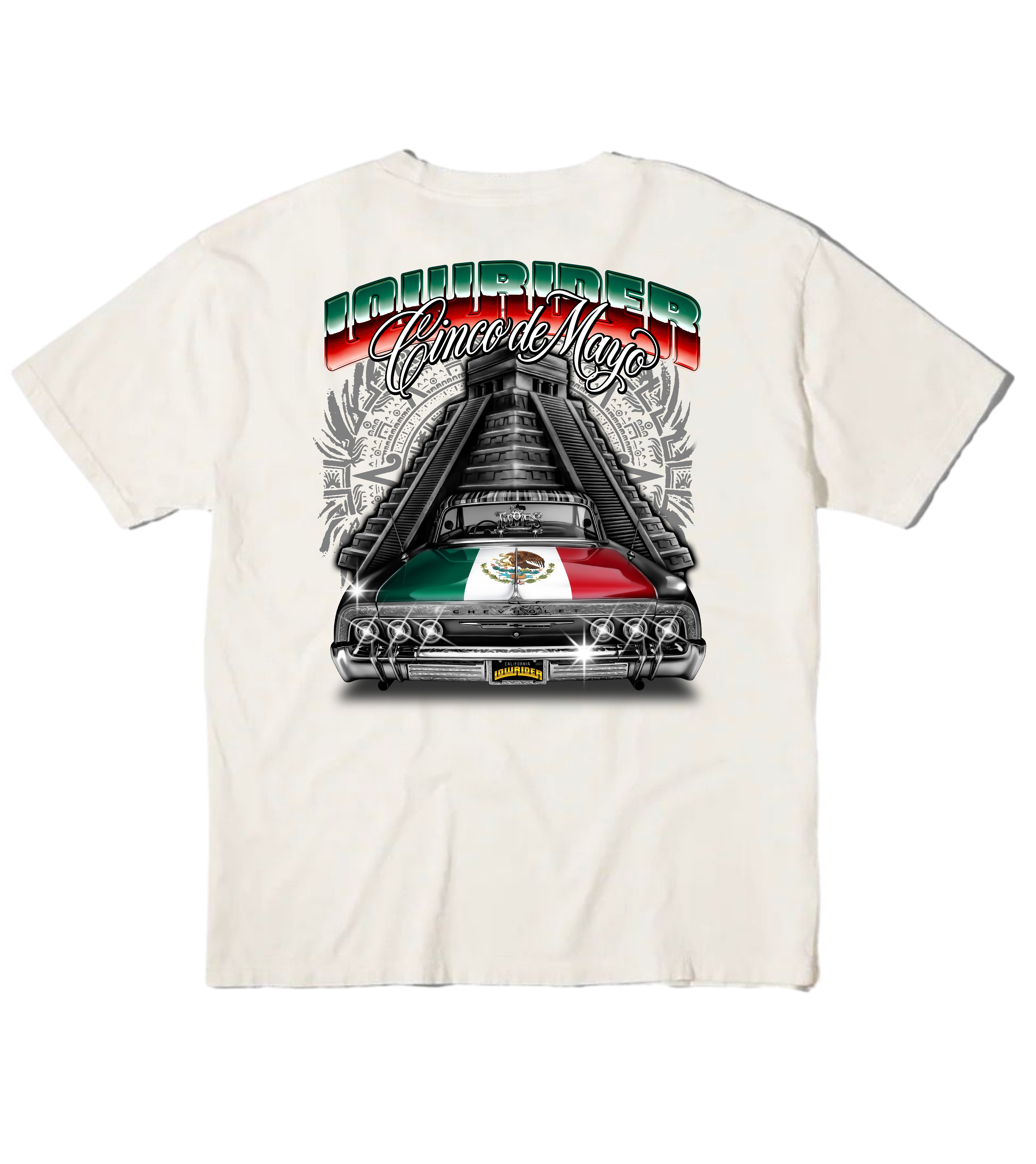 Lowrider Magazine 2026 Cinco De Mayo Tee WHT